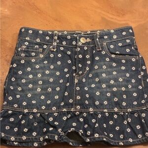 Levi's Blue Floral Denim Skort